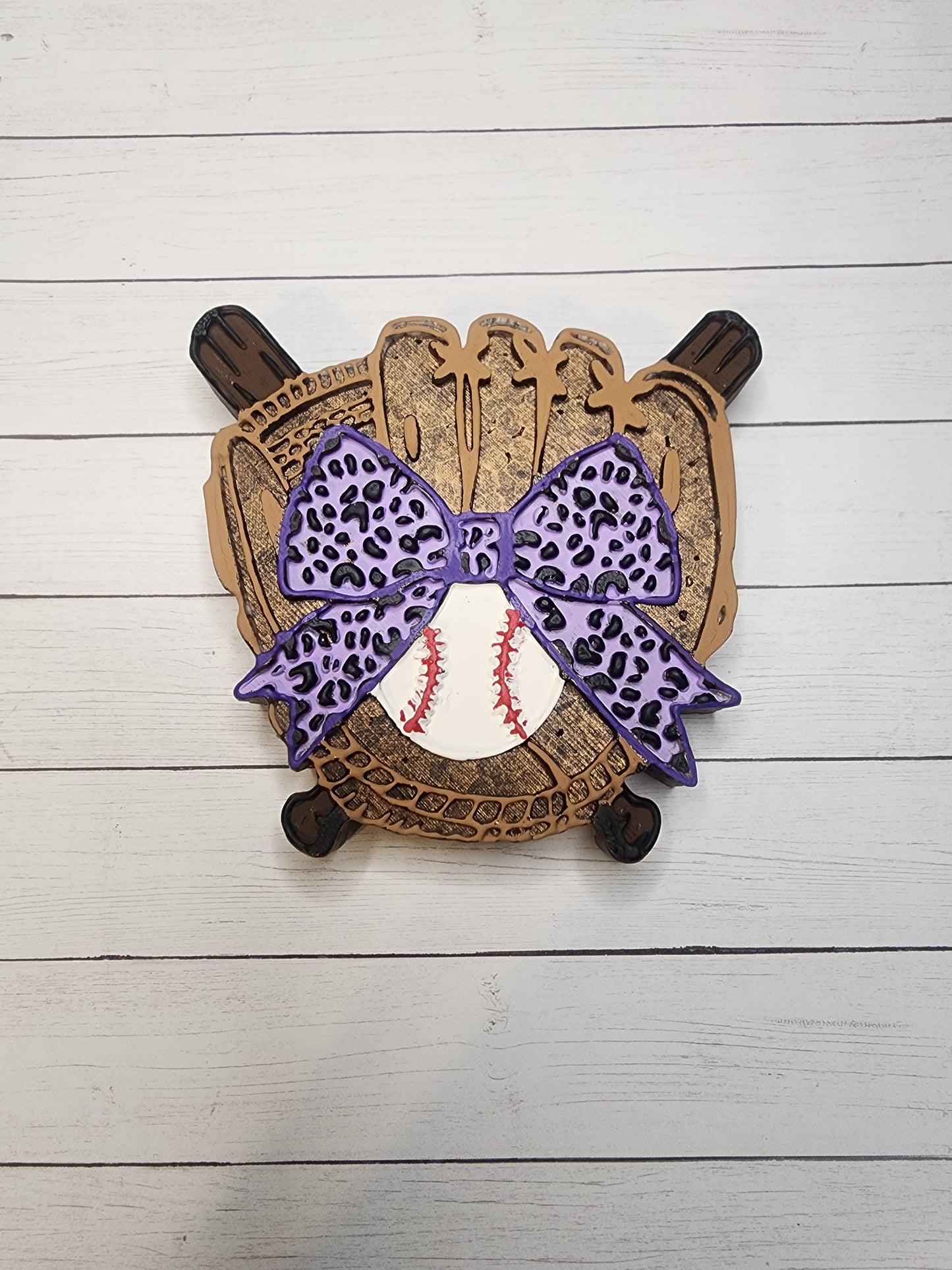 Ball and glove car freshie
