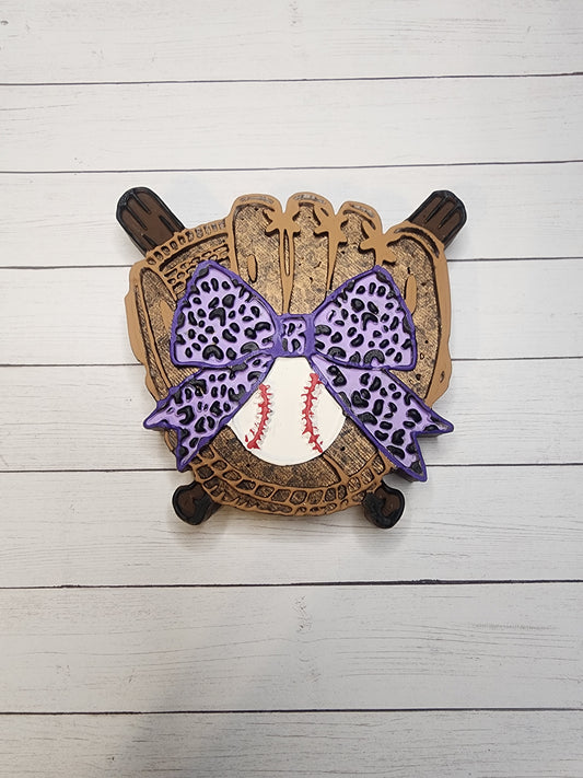 Ball and glove car freshie