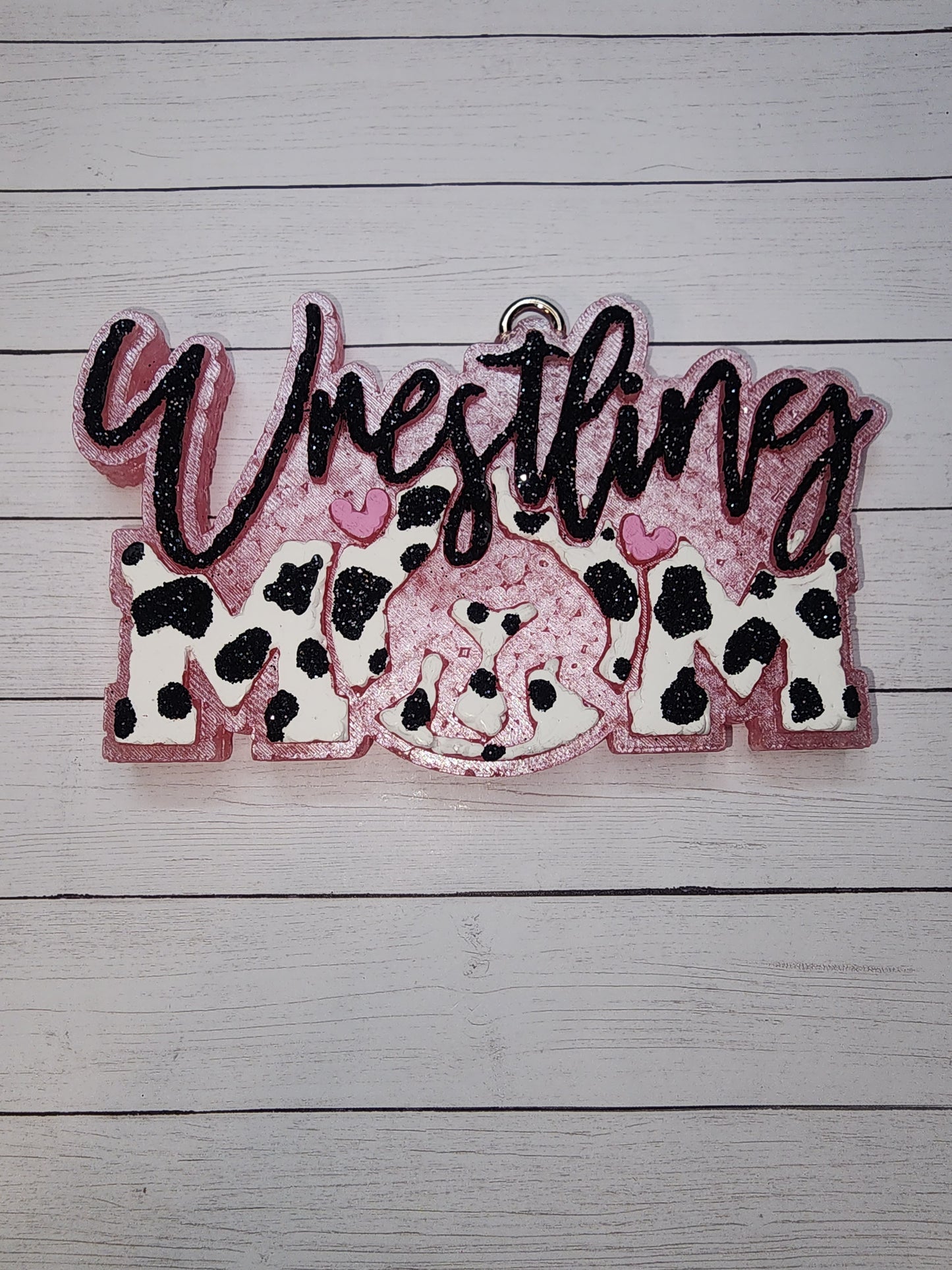 Cow print wrestling mom freshie