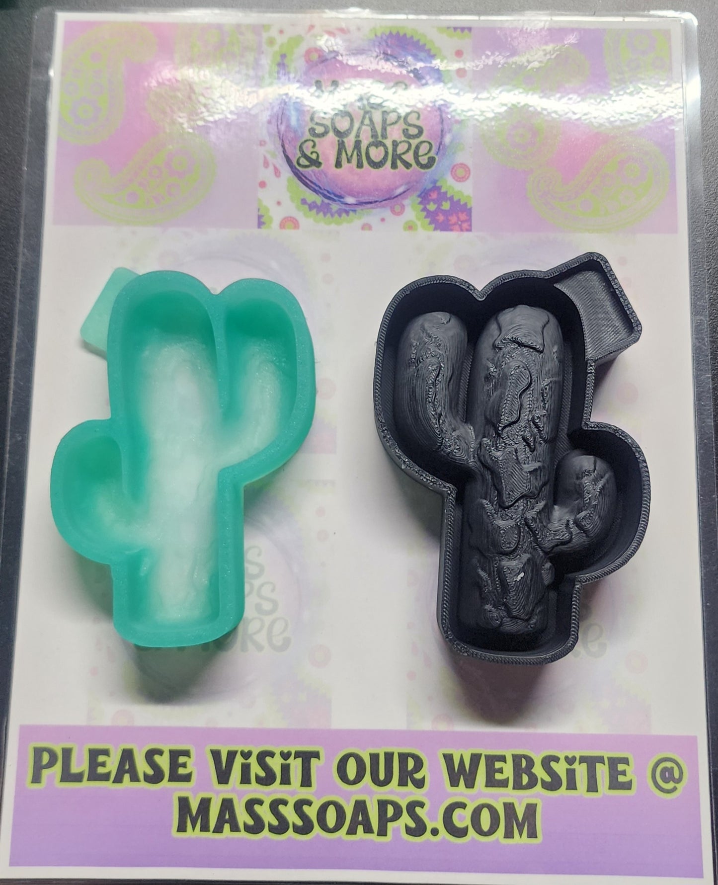 3d Cactus freshie mold