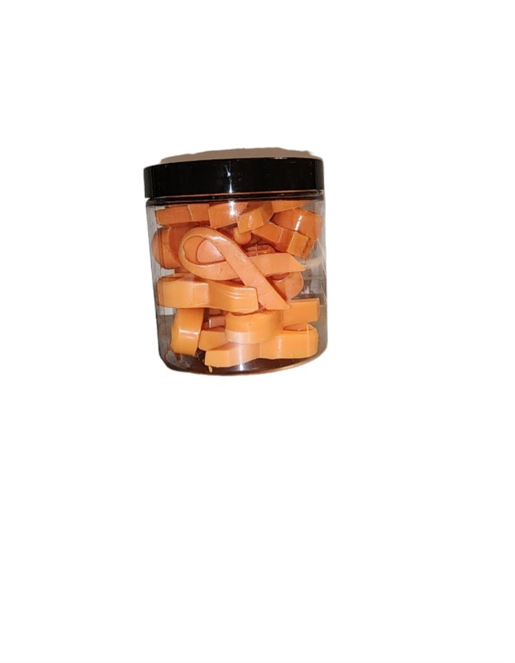 Peach Cancer Ribbons