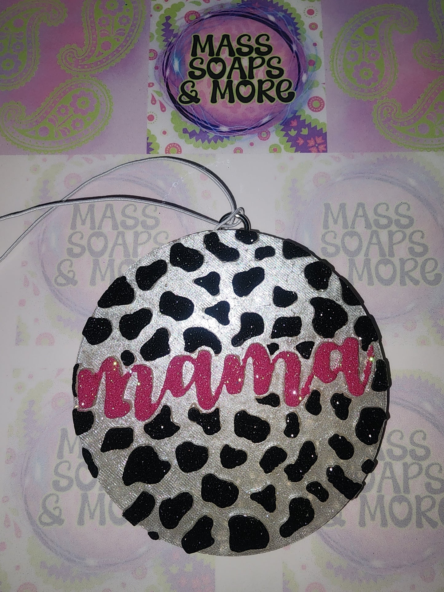 Mama cow print freshie