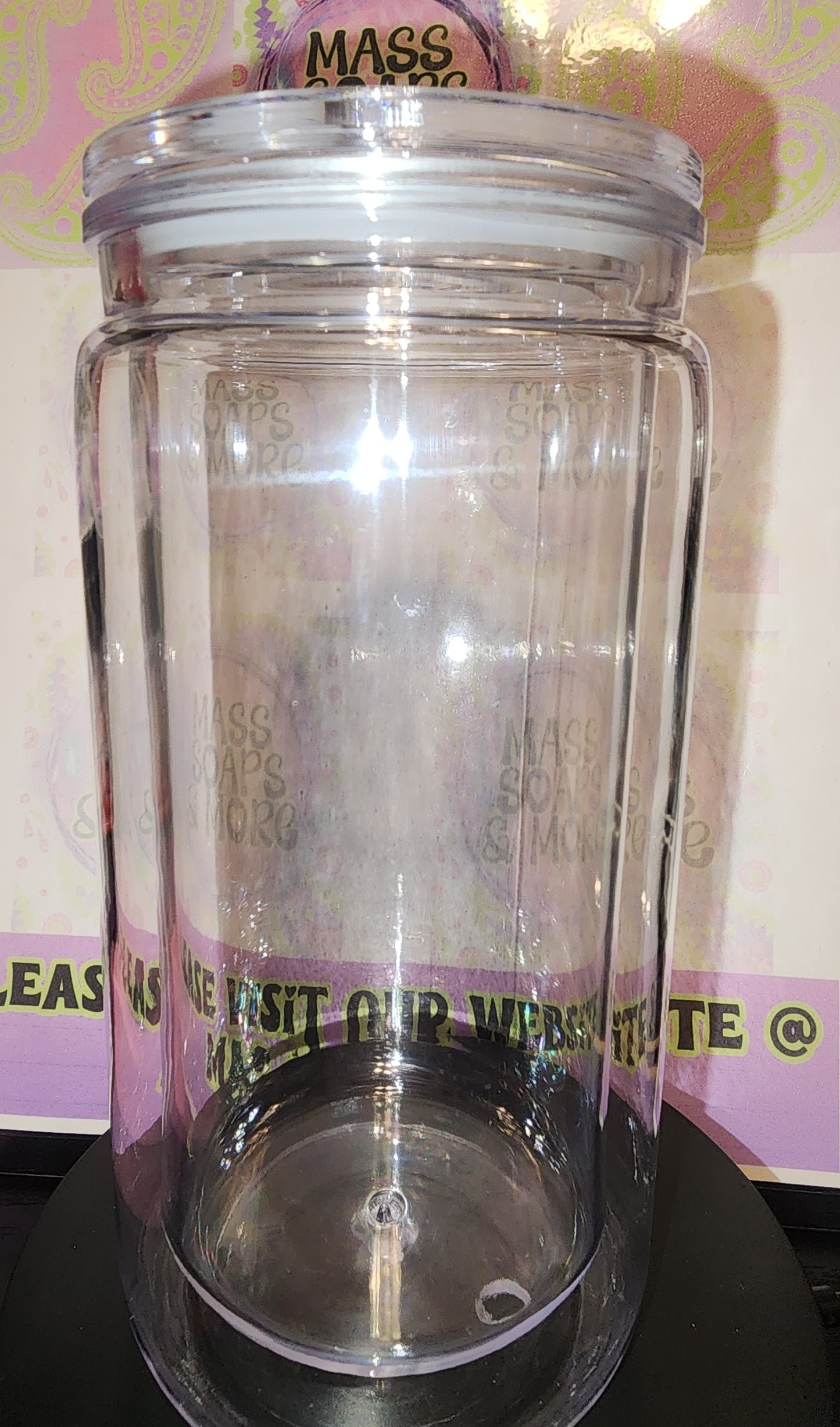 12/16oz snow globe acrylic tumbler