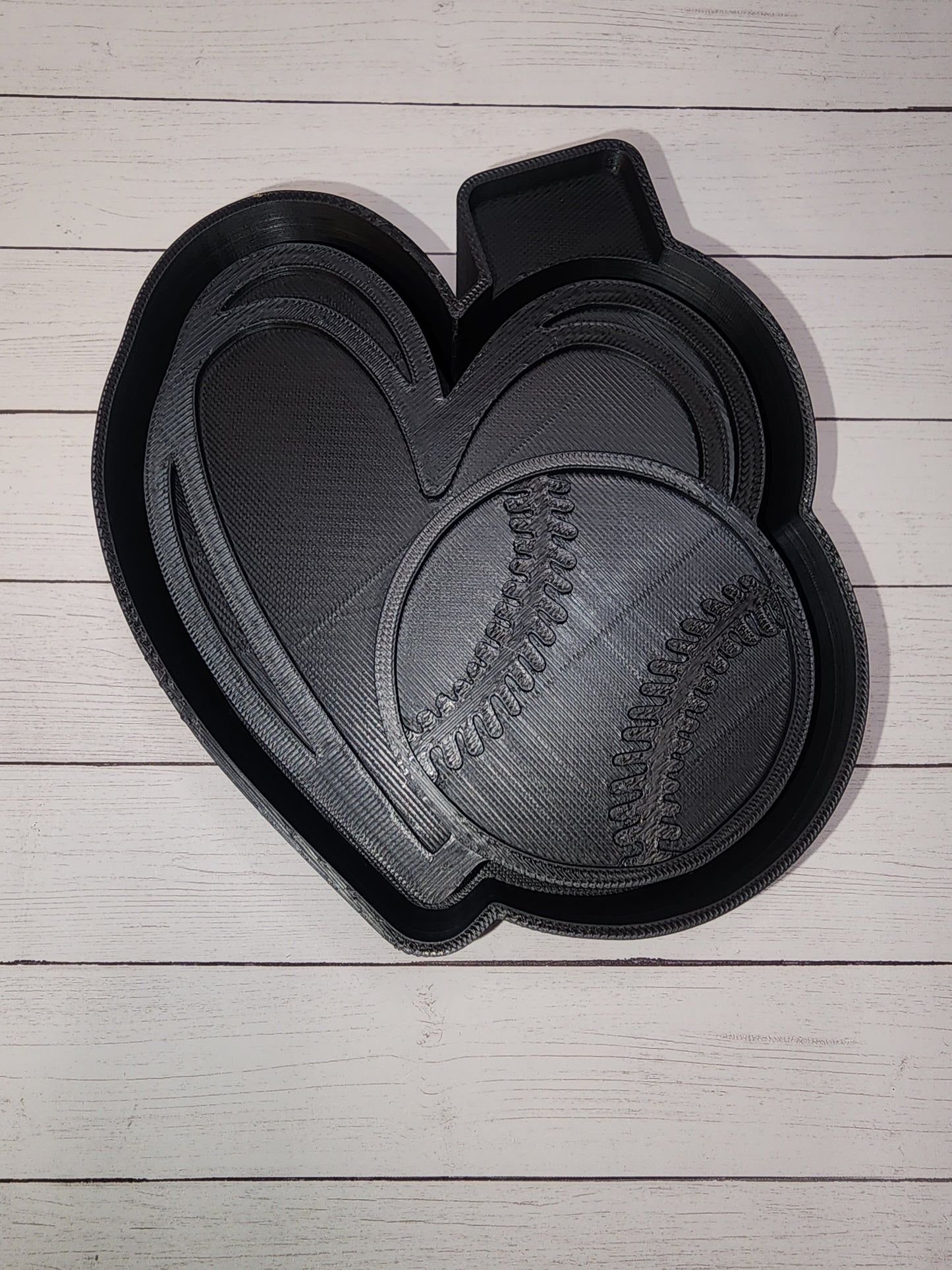 Heart and ball freshie mold