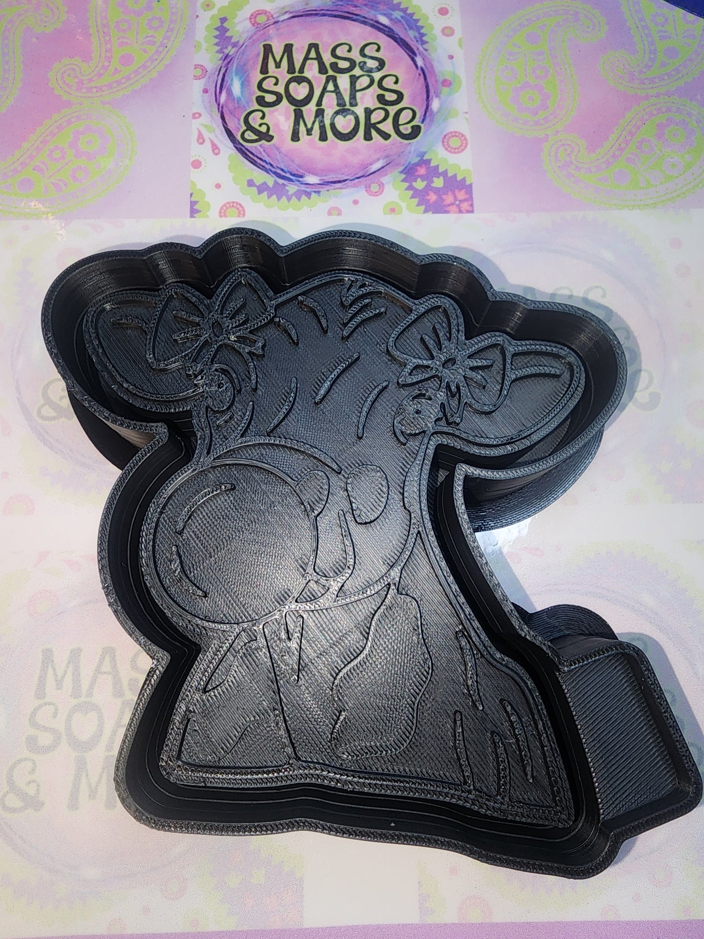 Cow blowing bubble freshie mold