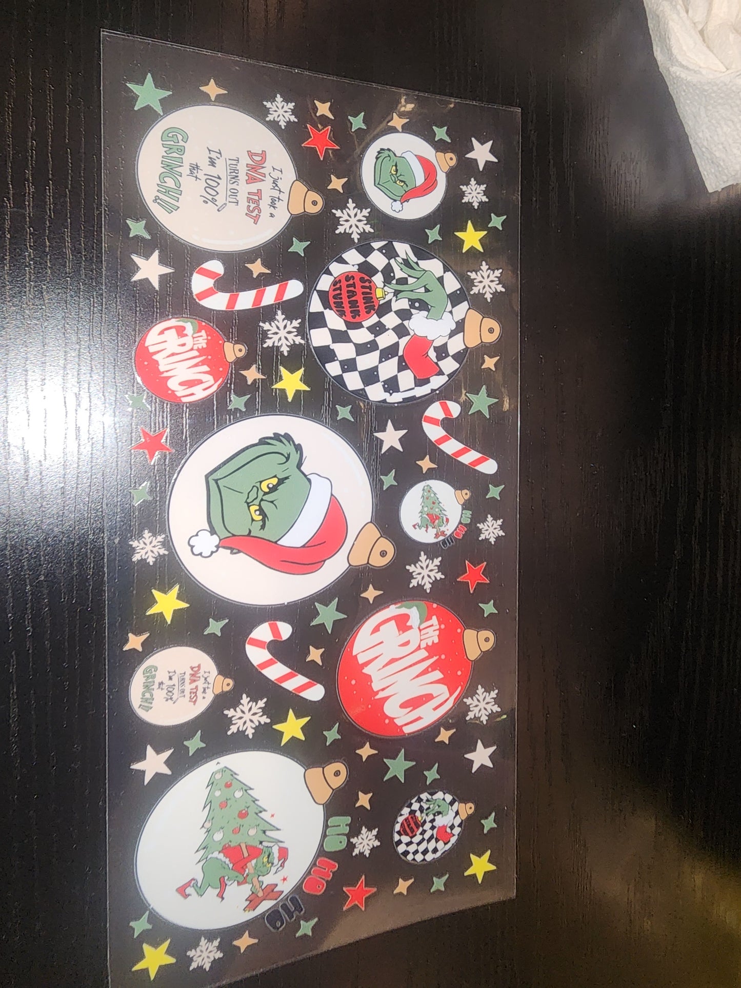 16 oz green guy christmas wrap