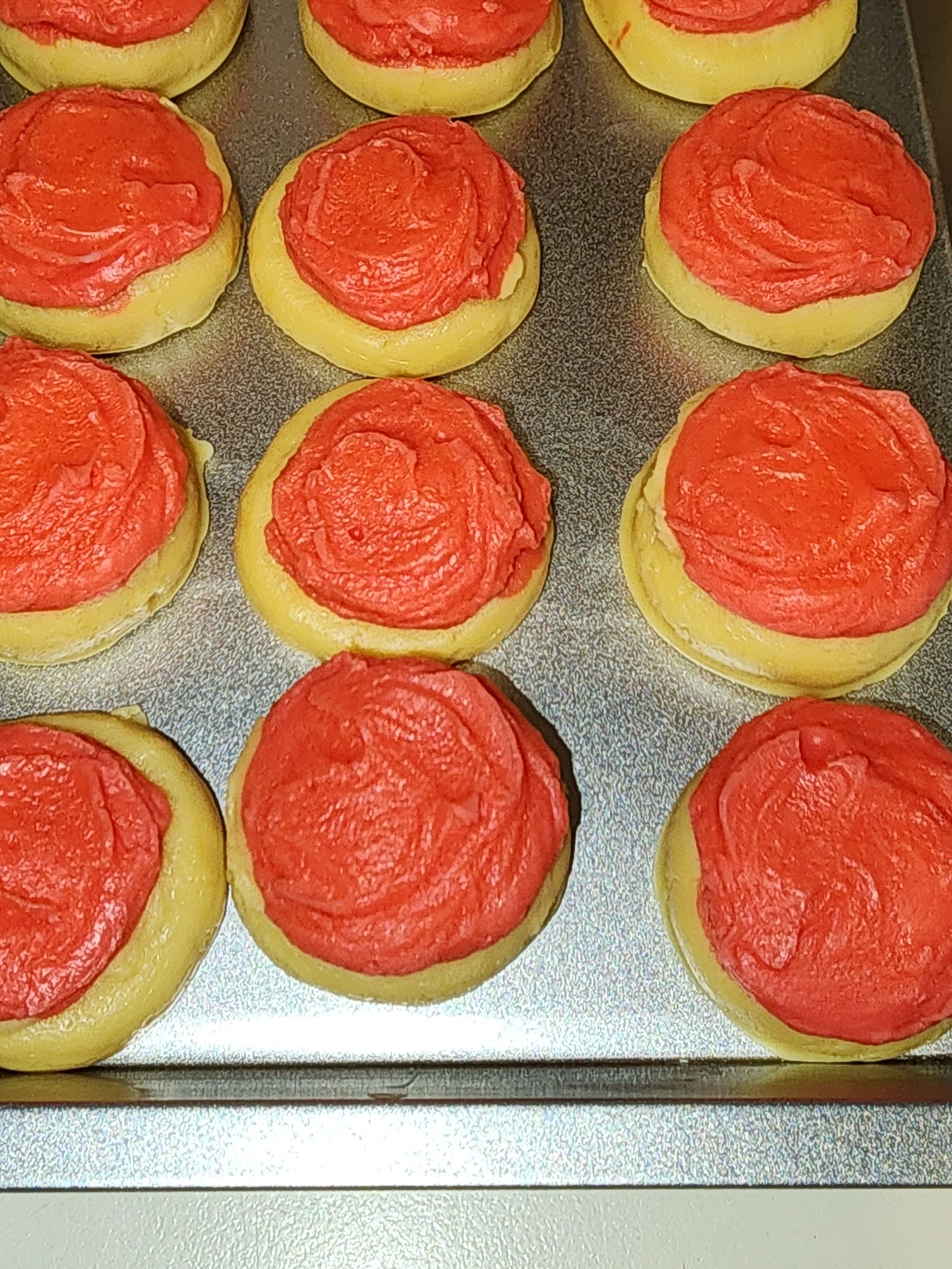 Mini Strawberry Sugar Cookies