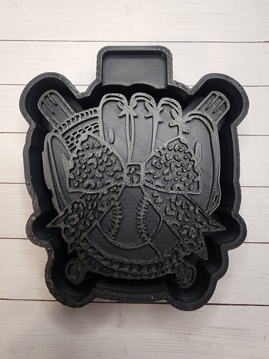 Large bow glove freshie mold