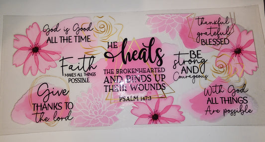 Motivation cup wrap
