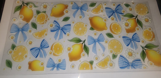 Lemon and bows cup wrap