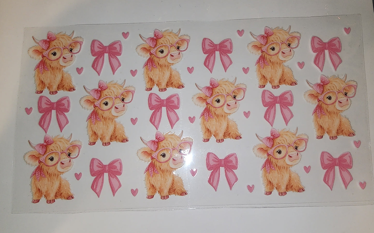 Cows and bows cup wrap