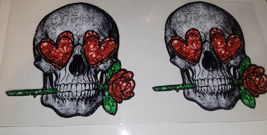 Skeleton heads cup wrap