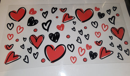 Hearts cup wrap