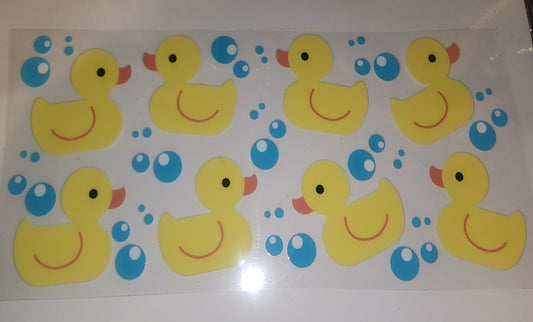 Rubber duck UV-DTF wrap