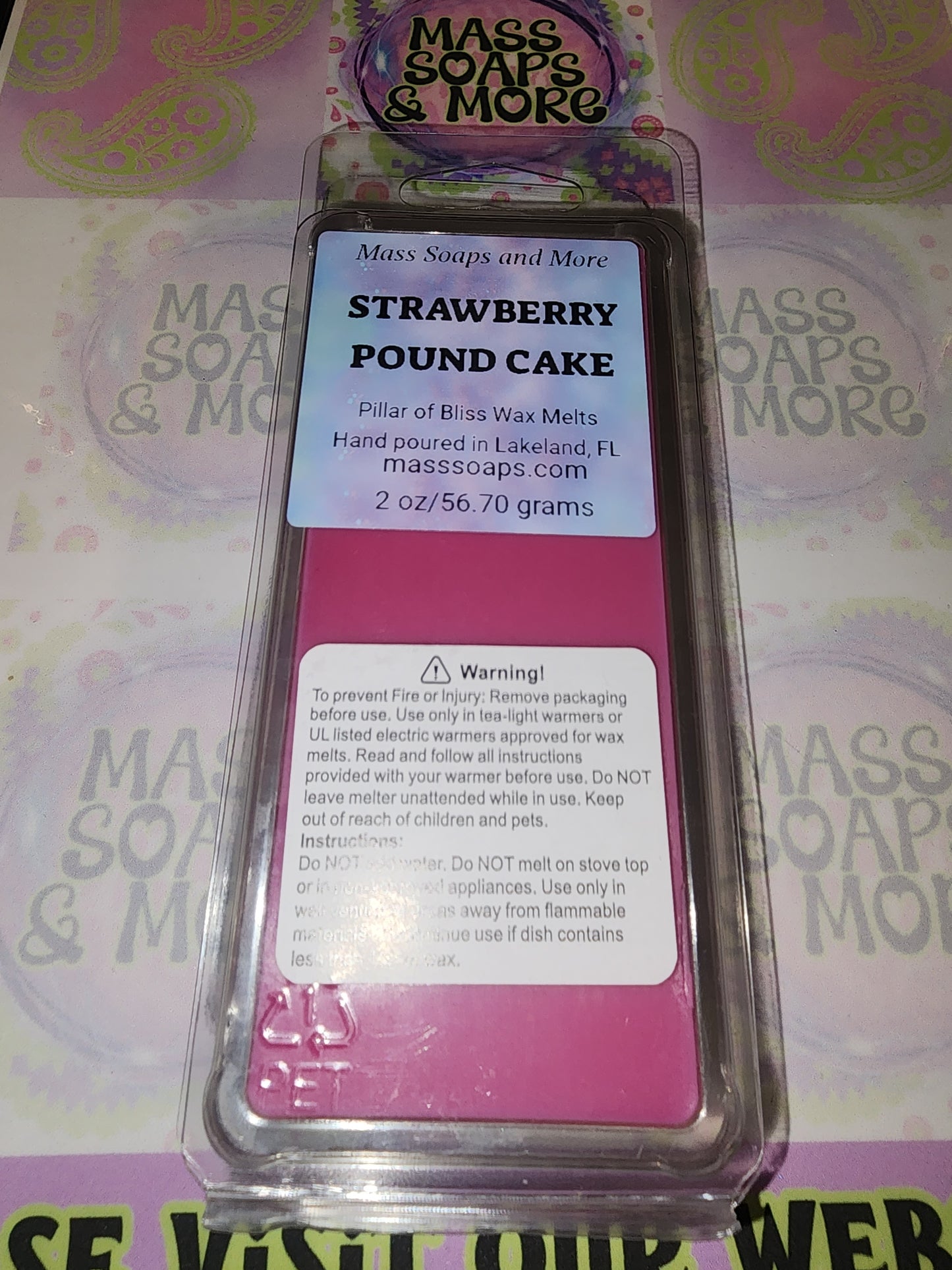 Strawberry pound cake