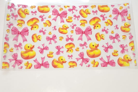 Ducks and bows 16oz wrap