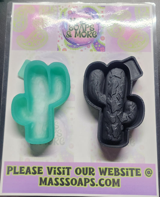 3d Cactus freshie mold