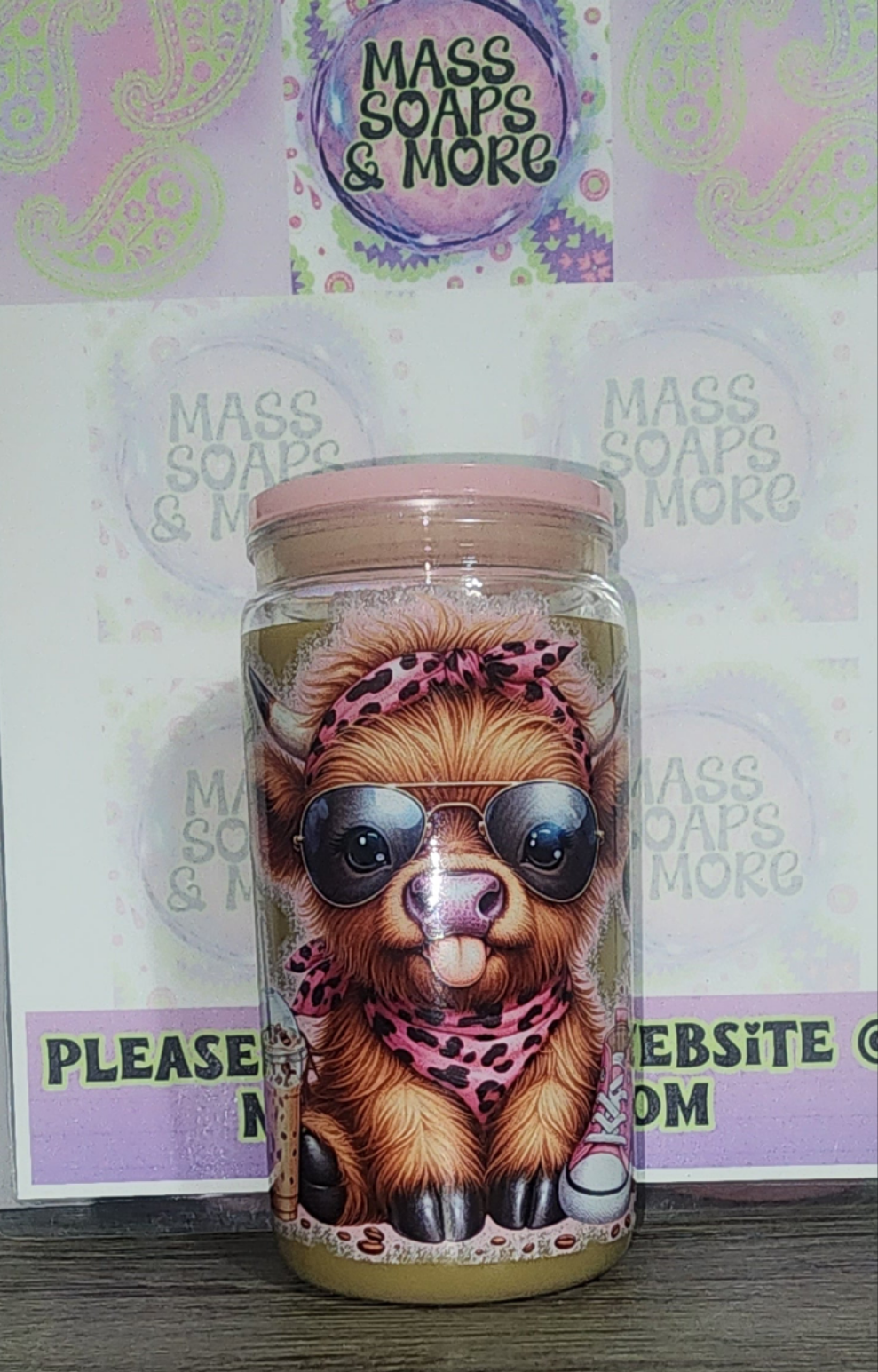 Iced coffee cow cutie tumbler