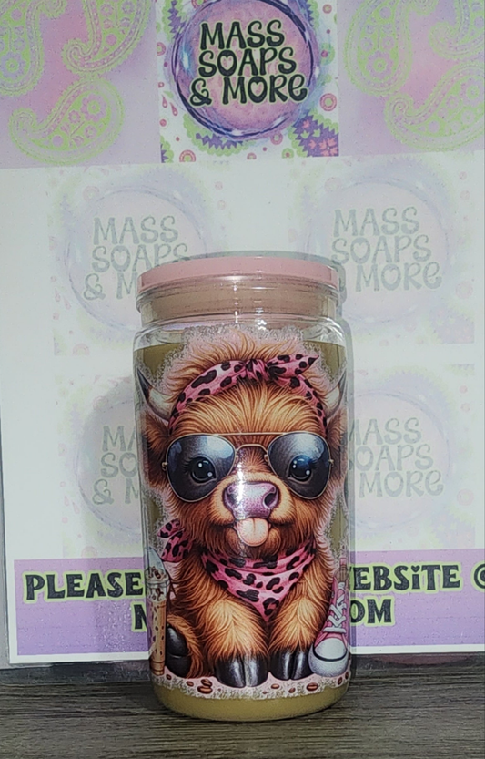 Iced coffee cow cutie tumbler