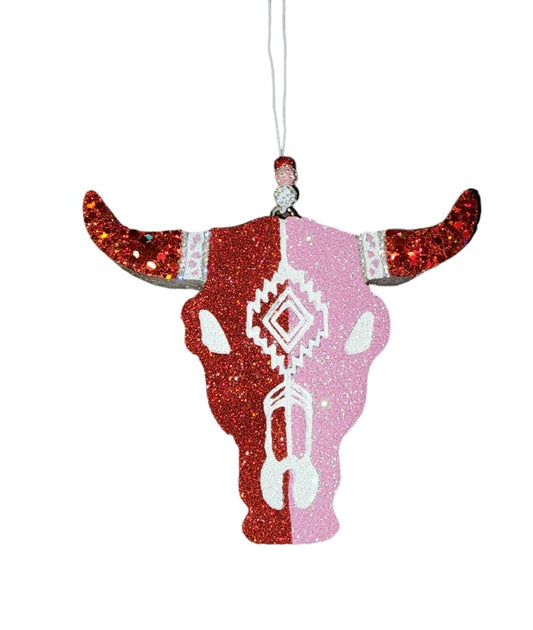 Red and Pink Bull Head