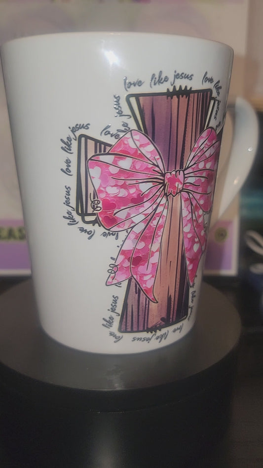 Love like Jesus coffee cup