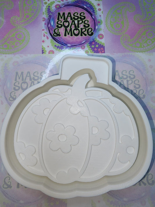 Flower pumpkin freshie mold