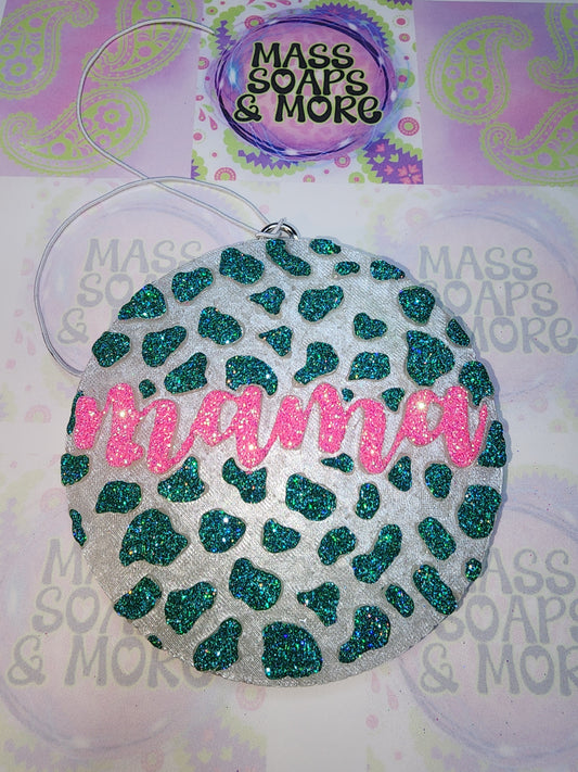 Teal and pink mama freshie