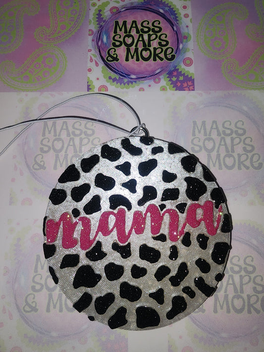 Mama cow print freshie