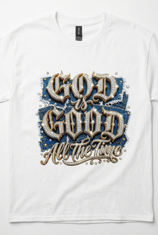 2xl white God is good t-shirt