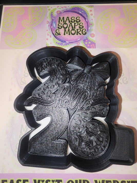 Hello 2026 freshie mold