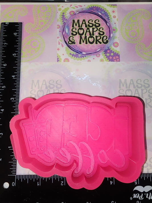 Iced coffee freshie mold