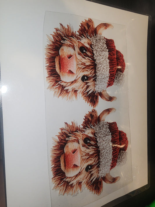 16 oz christmas cows