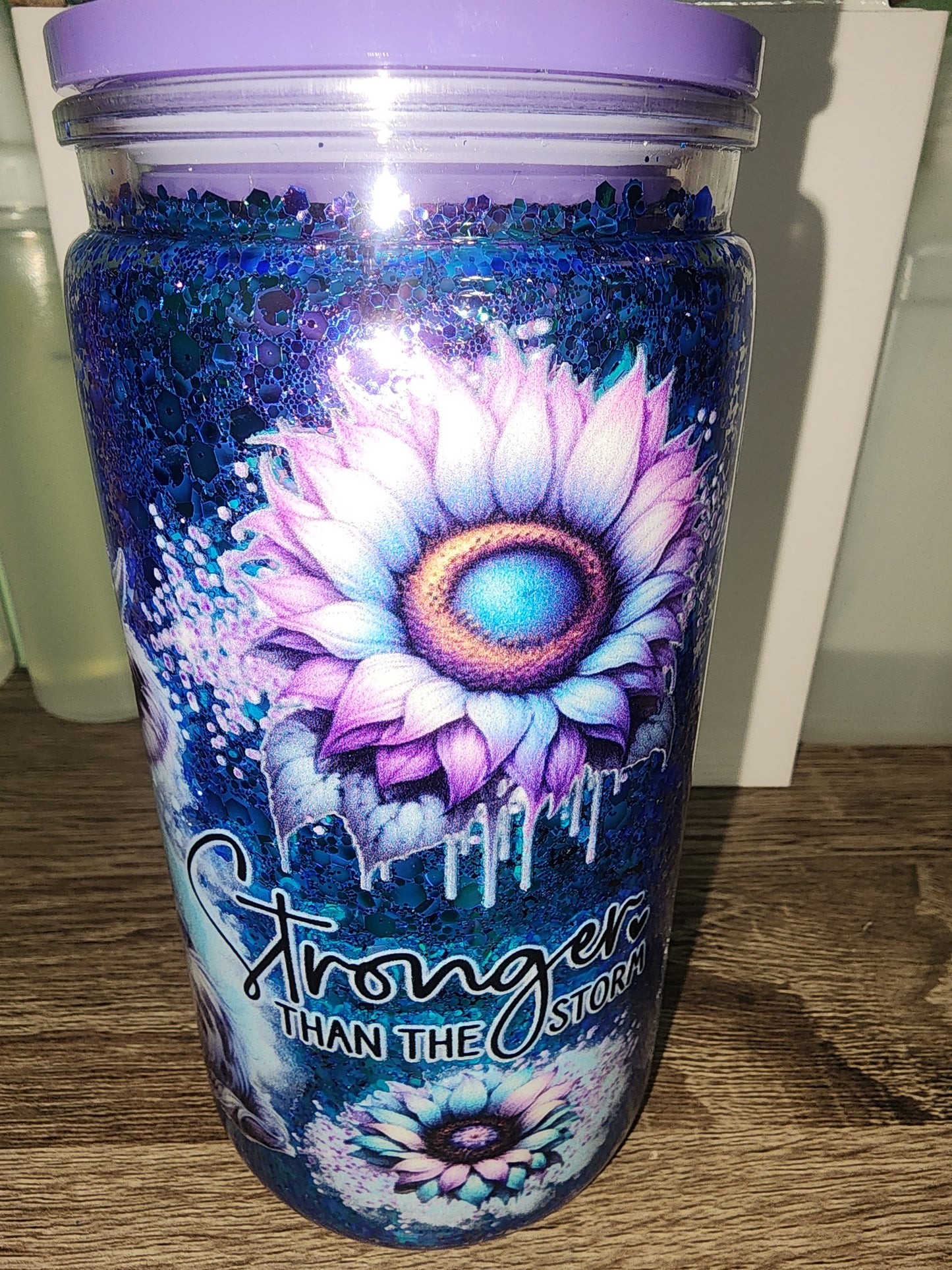 Stronger than the storm finished tumbler