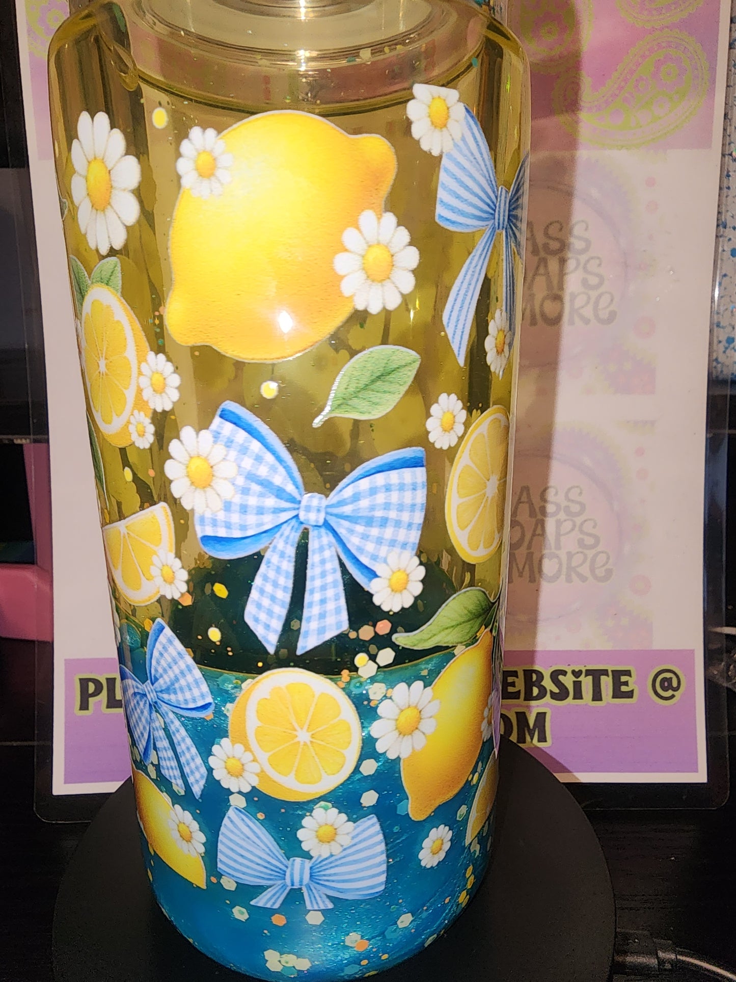 20oz lemon tumbler