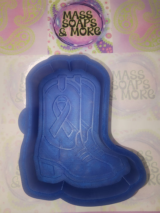 Cancer ribbon boot