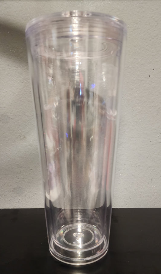 24 oz acrylic snow globe tumbler