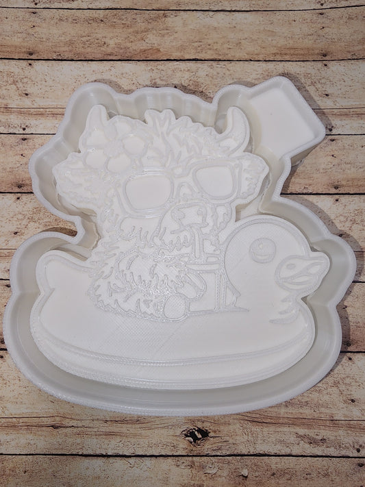 Cow on duck freshie mold