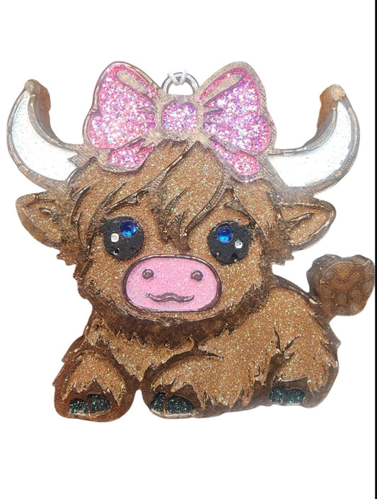 Pink Bow Cow